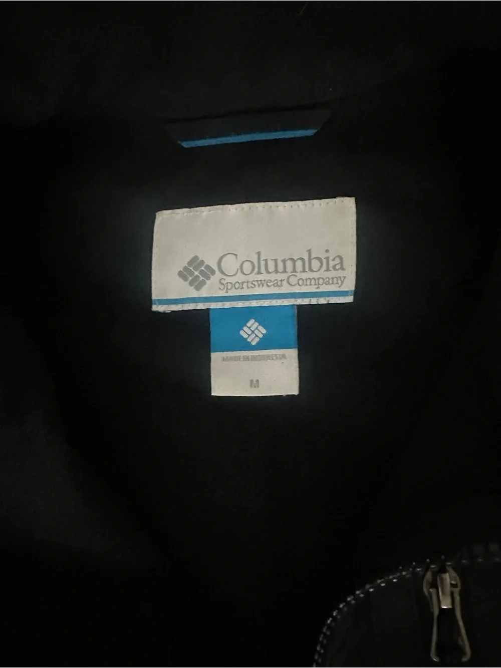 Columbia Black M Jacket UO university of Oregon ducks zip up unisex long sleeve - Picture 3 of 3